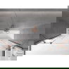 Mexen Velar Duo Badewannenabtrennung, 2-flügelig, verschiebbar, 170 x 150 cm, transparent, gebürsteter Kupfer - 896-170-000-02-?