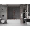 Mexen Velar Duo badwand 2-delig schuifbaar 200 x 150 cm, transparant, geborsteld koper - 896-200-000-02-65