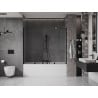 Mexen Velar Duo badwand scherm 2-delige schuif 170 x 150 cm, transparant, zwart - 896-170-000-02-70