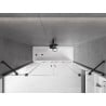 Mexen Velar Duo Badewannenabtrennung 2-flügelig, verschiebbar 170 x 150 cm, transparent, schwarz - 896-170-000-02-70