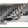 Mexen Velar Duo Badewannenwand 2-flügelig, verschiebbar 140 x 150 cm, transparent, weiß - 896-140-000-02-20