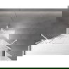 Mexen Velar Duo badwand afscherming 2-delig schuifbaar 140 x 150 cm, transparant, wit - 896-140-000-02-20