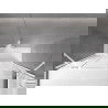 Mexen Velar Duo Badewannenabtrennung 2-flügelig verschiebbar 180 x 150 cm, transparent, weiß - 896-180-000-02-20