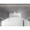 Mexen Velar Duo Bathtub Screen 2-panel Sliding 180 x 150 cm, Transparent, White - 896-180-000-02-20