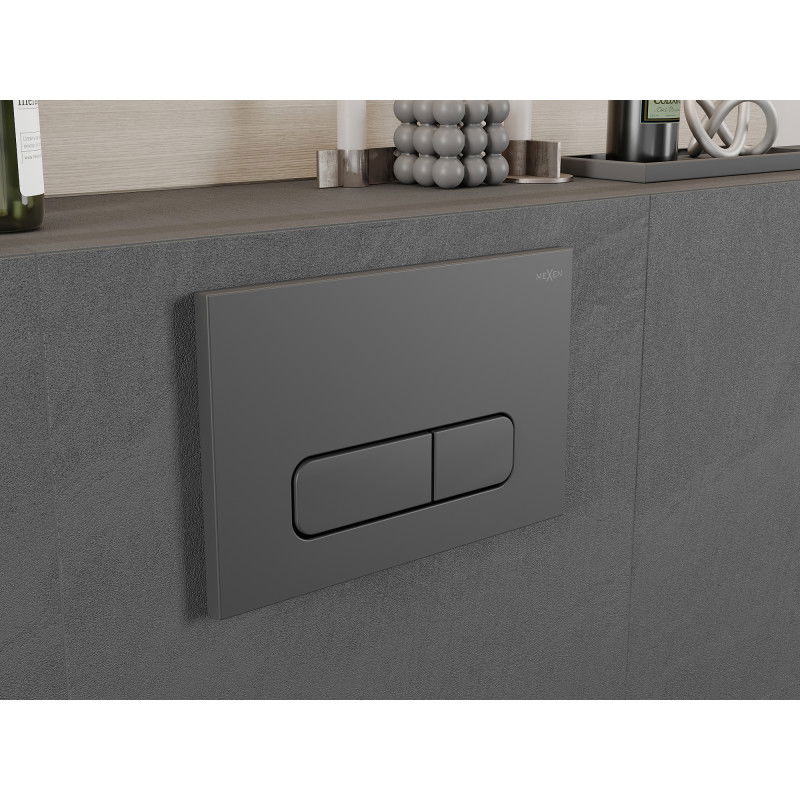 Mexen Fenix 02 pulsante di scarico, grigio canna di fucile - 600266