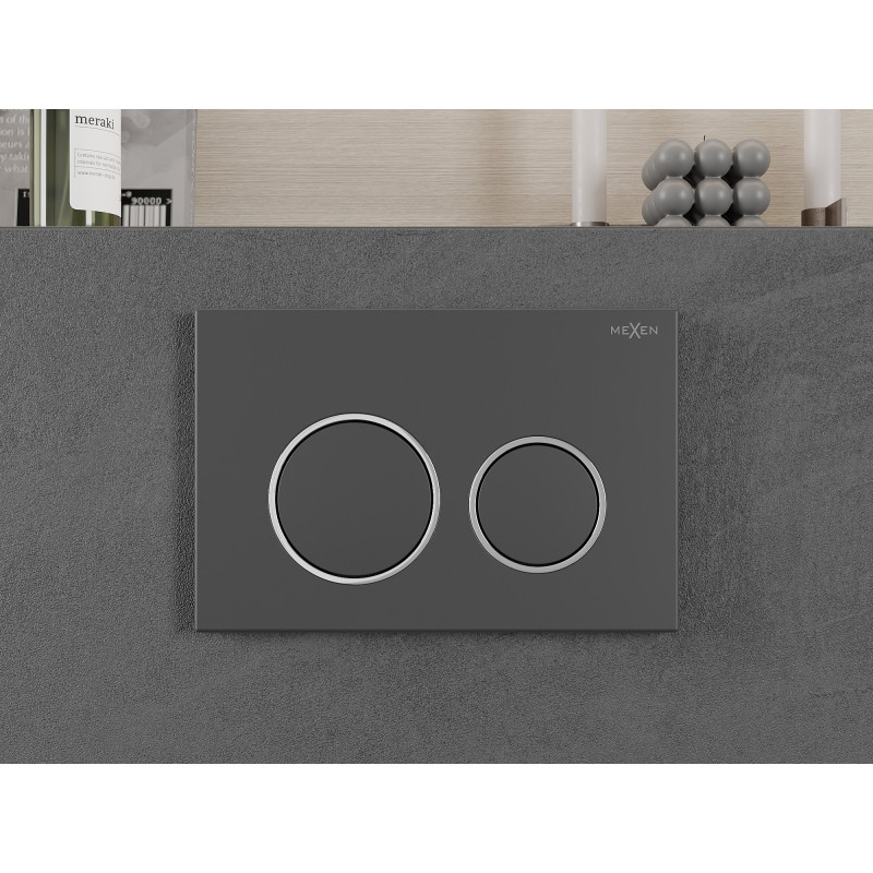 Mexen Fenix 07 XS bouton de chasse d'eau, gris canon - 600766