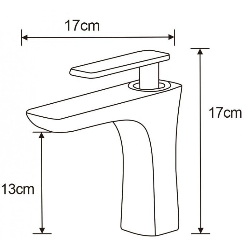Mexen Indus grifo de lavabo, cromo - 744600-00