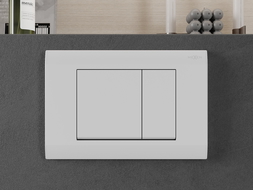 Mexen Fenix 01 noskalošanas poga, balts matēts - 600120