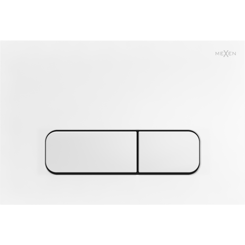 Mexen Fenix 02 botão de descarga, branco mate - 600220