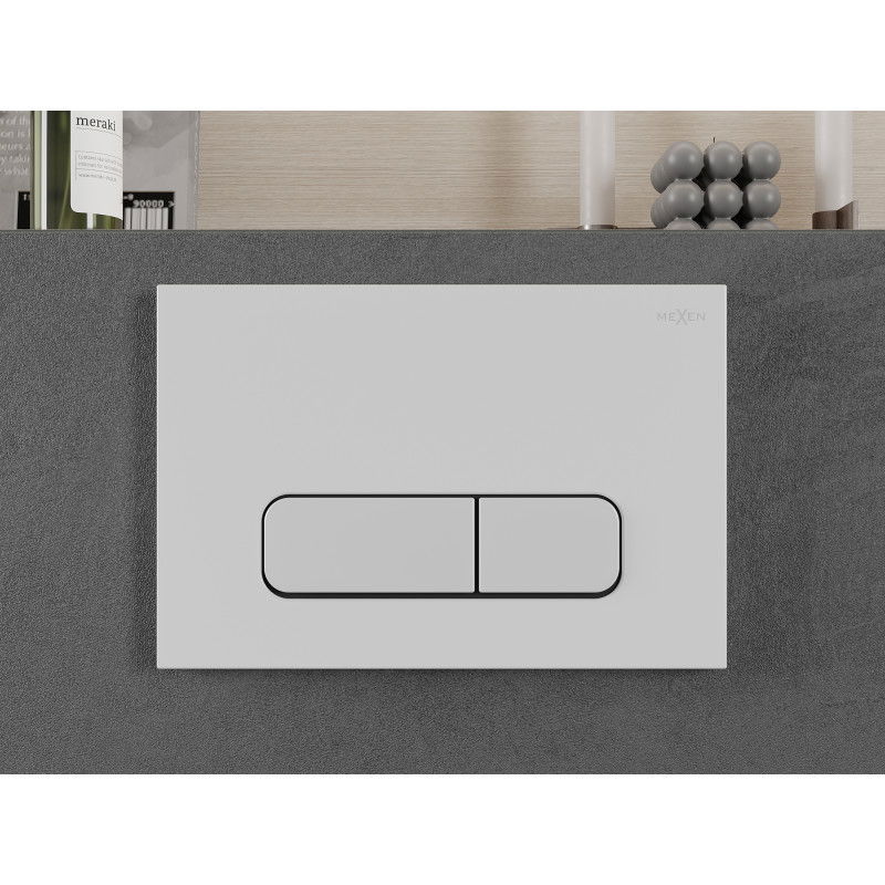 Mexen Fenix 02 pulsante di risciacquo, bianco opaco - 600220