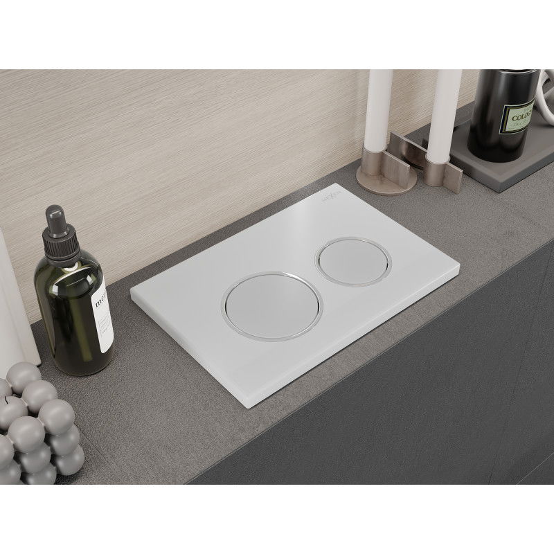 Mexen Fenix 07 XS pulsante di scarico, bianco opaco - 600720