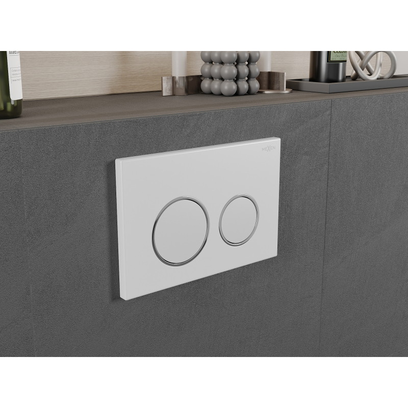Mexen Fenix 07 XS spoelknop, wit mat - 600720