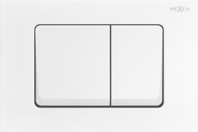 Mexen Fenix 10 XS botón de descarga, blanco mate - 601020