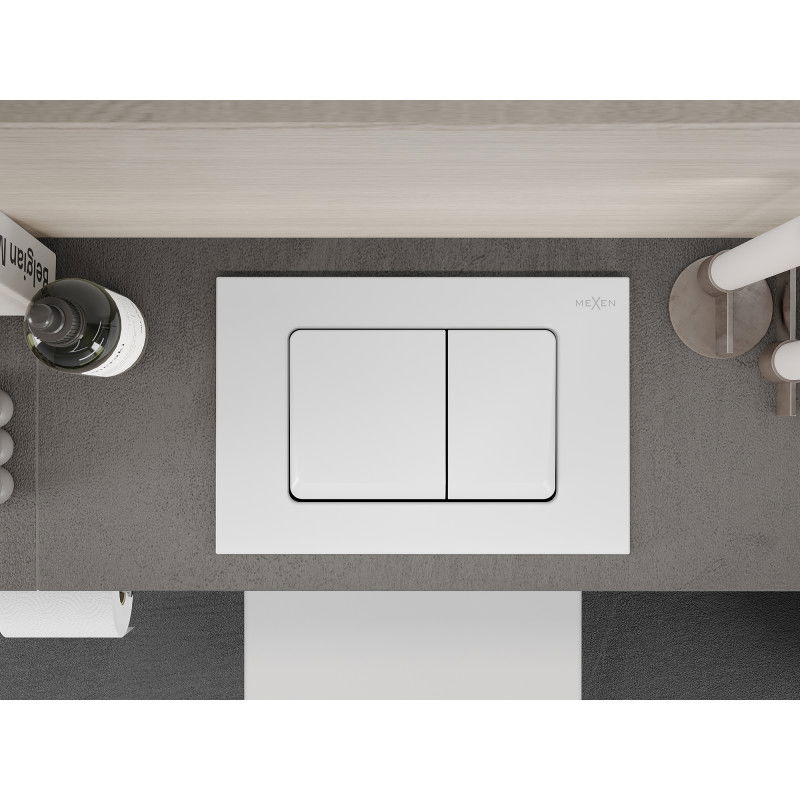 Mexen Fenix 10 XS pulsante di scarico, bianco opaco - 601020