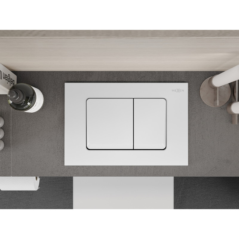 Mexen Fenix 10 XS spoelknop, wit mat - 601020