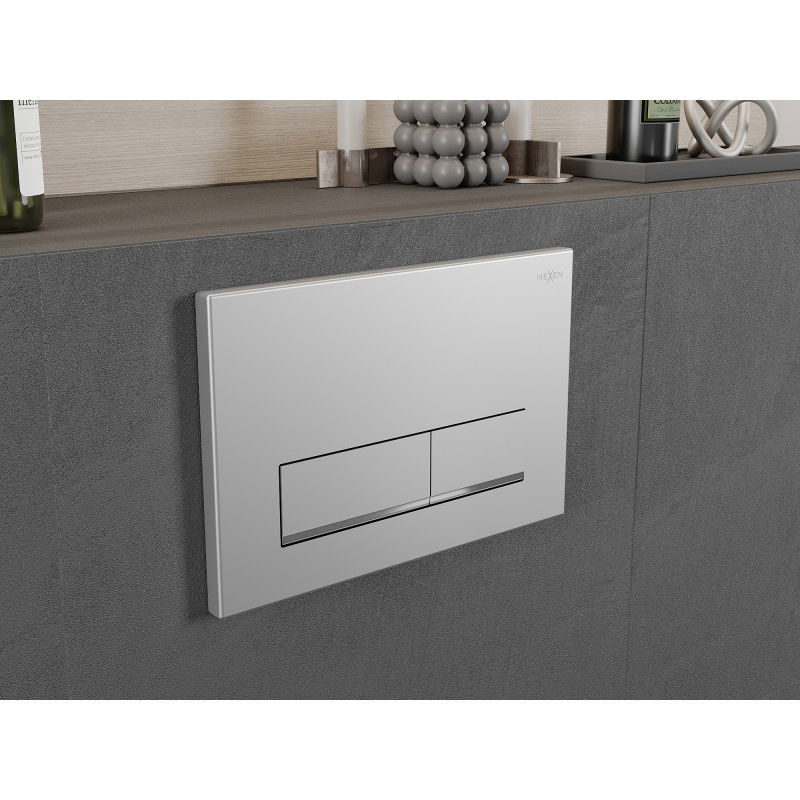 Mexen Fenix 12 bouton de rinçage, chrome mat - 601202