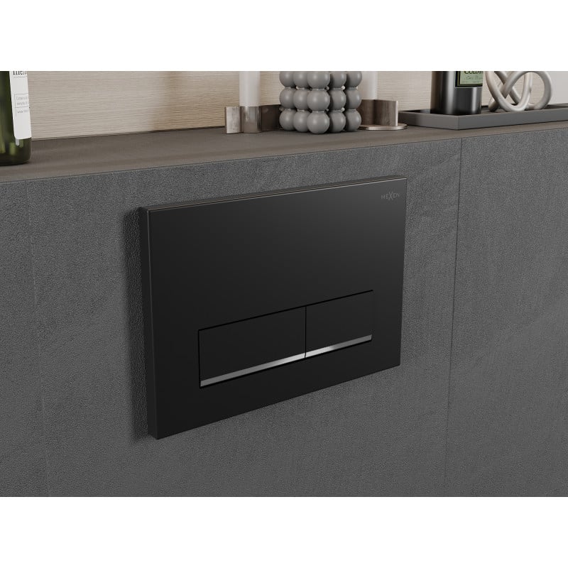 Mexen Fenix 12 spoelknop, zwart mat - 601203