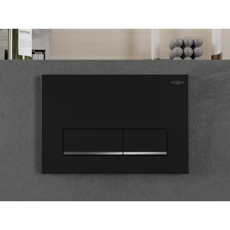 Mexen Fenix 12 flush button, matte black - 601203