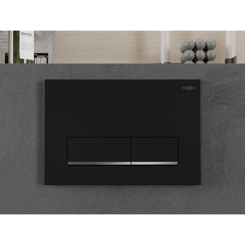 Mexen Fenix 12 spolningsknapp, svart matt - 601203