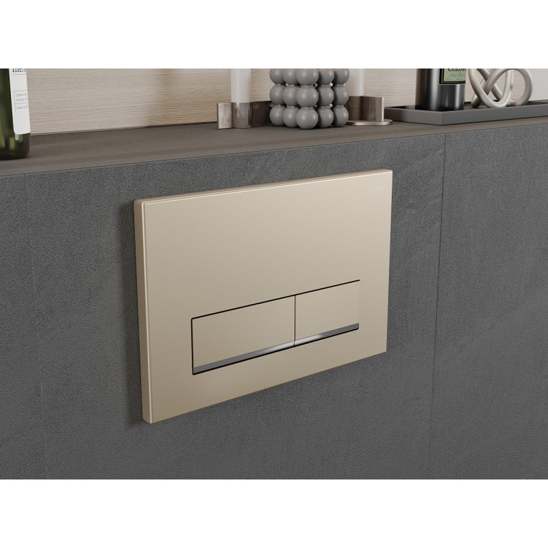 Mexen Fenix 12 flush button, champagne gold - 601204