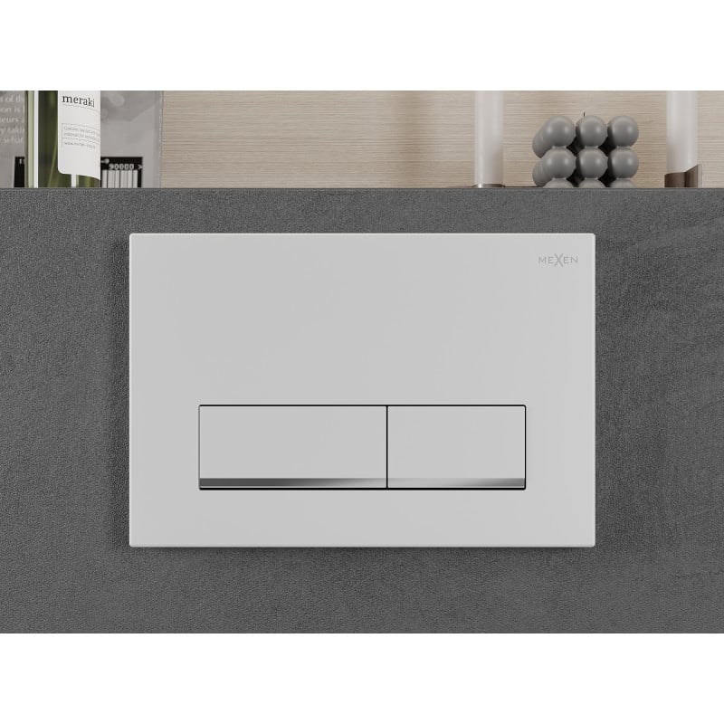 Mexen Fenix 12 pulsante di scarico, bianco opaco - 601220
