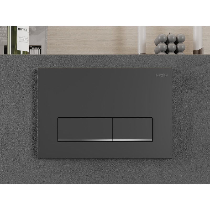 Mexen Fenix 12 κουμπί έκπλυσης, gun gray - 601266