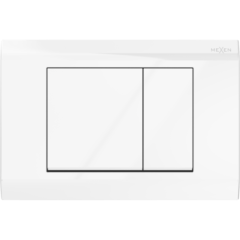 Mexen Fenix 01 bouton de chasse d'eau, blanc brillant - 600100