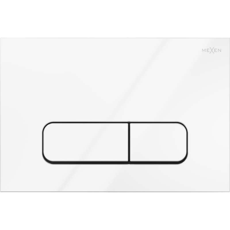 Mexen Fenix 02 flush button, glossy white - 600200