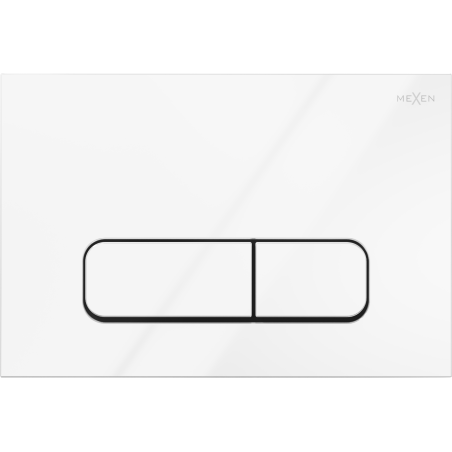 Mexen Fenix 02 flush button, glossy white - 600200