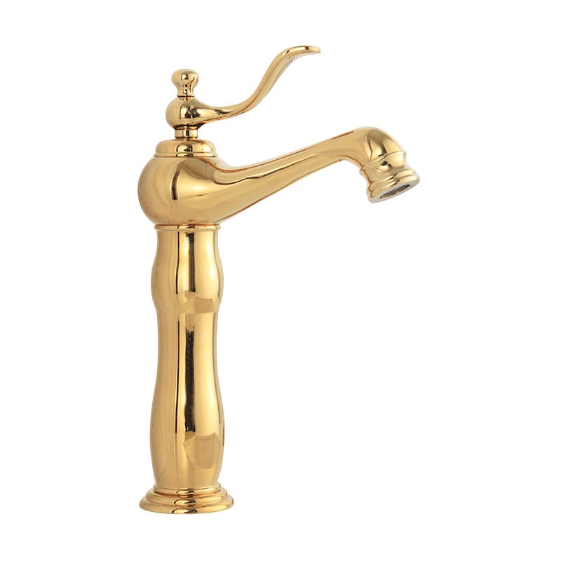 Mexen Vela rubinetto alto per lavabo, oro - 744510-50
