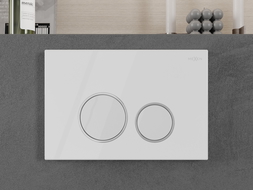 Mexen Fenix 05  skalošanas poga, balta spīdīga - 600500