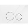 Mexen Fenix 05  flush button, glossy white - 600500