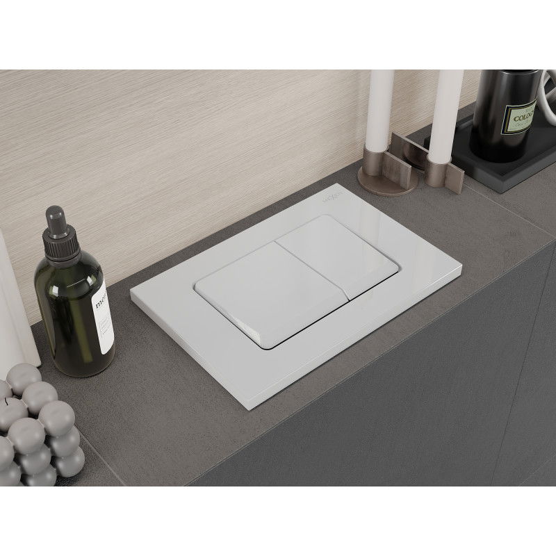 Mexen Fenix 10 XS pulsante di sciacquo, bianco lucido - 601000