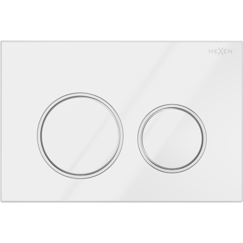 Mexen Fenix 07 XS pulsante di scarico, bianco lucido - 600700