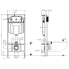 Mexen Fenix E concealed WC frame - 60109