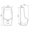 Mexen Carter Wandurinal, Schwarz Matt - 37045070