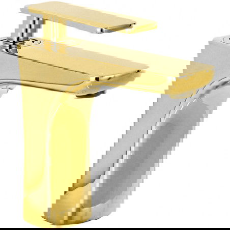 Mexen Indus washbasin tap, gold - 744600-50