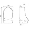 Mexen Owen pisci urinaio sospeso, bianco - 37074000