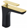 Mexen Indus handfatblandare, svart/guld - 744600-75