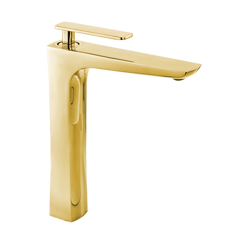 Mexen Indus grifo de lavabo alto, dorado - 744610-50