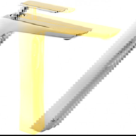 Mexen Indus grifo alto para lavabo, dorado - 744610-50