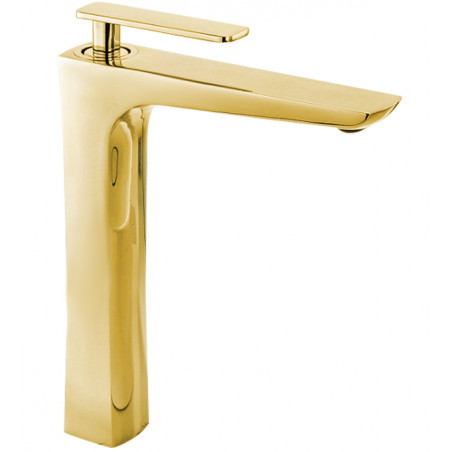 Mexen Indus grifo de lavabo alto, dorado - 744610-50