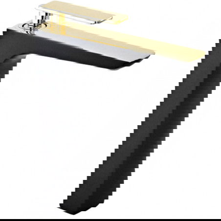 Mexen Indus visoka umivalniška pipa, črna/zlata - 744610-75