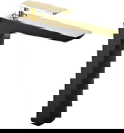 Mexen Indus hohe Waschbeckenarmatur, schwarz/gold - 744610-75