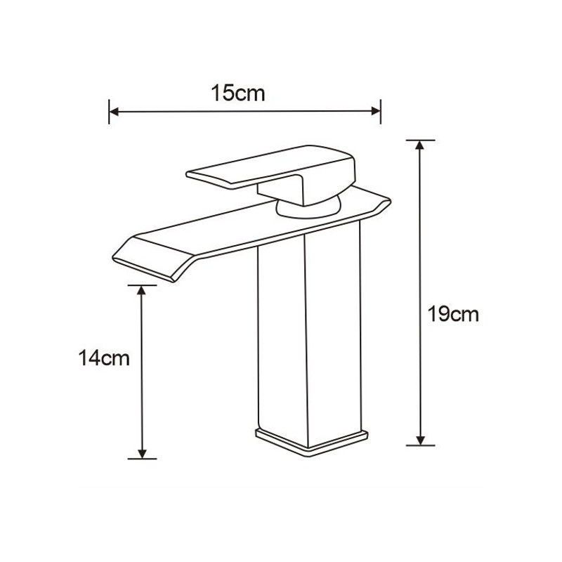 Mexen Apus Waschbecken-Kraan, Chrom - 744700-00