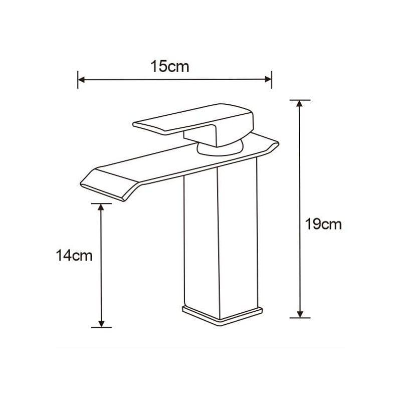 Mexen Apus washbasin tap, black - 744700-70