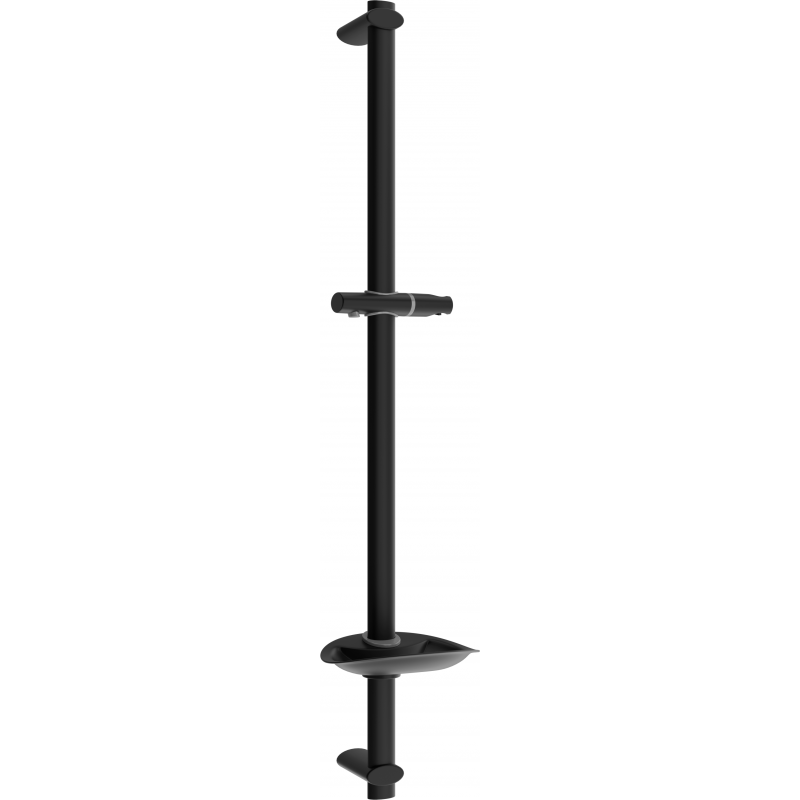 Mexen DB douchestang met zeephouder 75 cm, zwart - 79384-70
