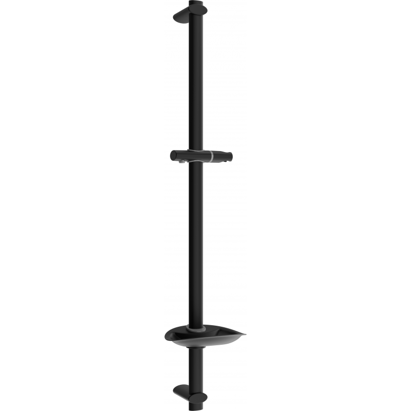 Mexen DB Duschstange mit Seifenschale 75 cm, schwarz - 79384-70