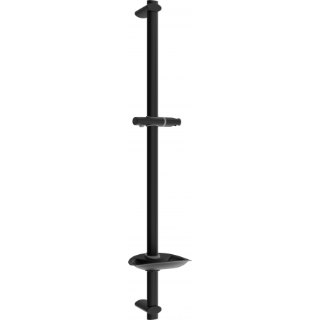 Mexen DB Duschstange mit Seifenschale 75 cm, schwarz - 79384-70