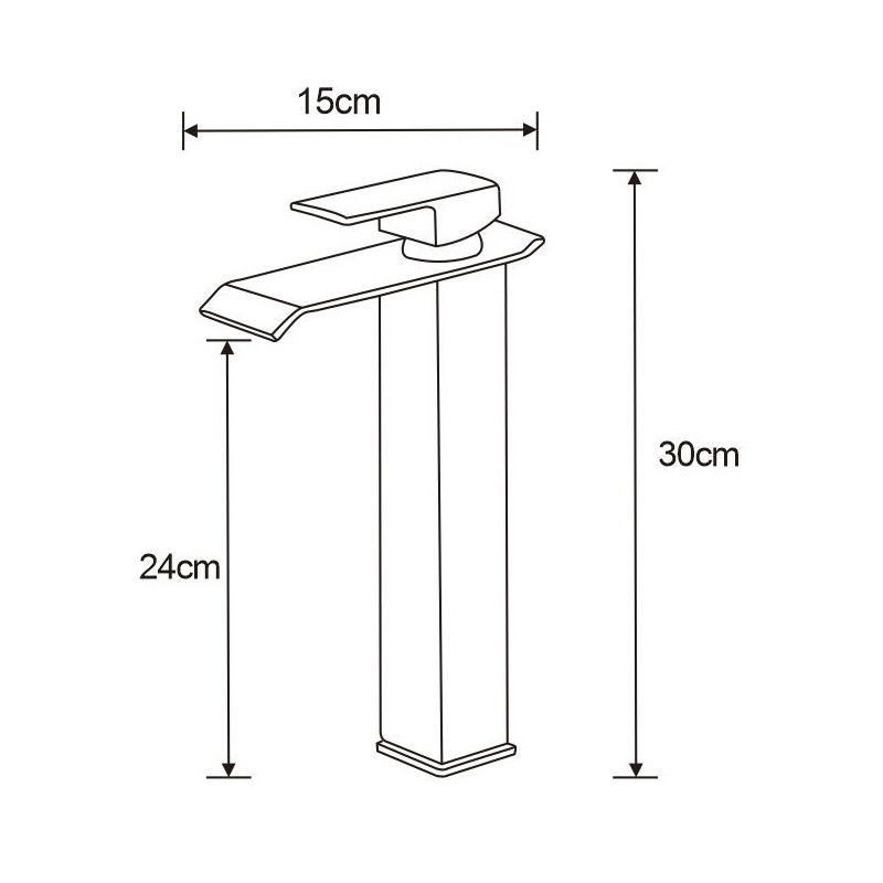 Mexen Apus robinet de lavabo haut, or - 744710-50